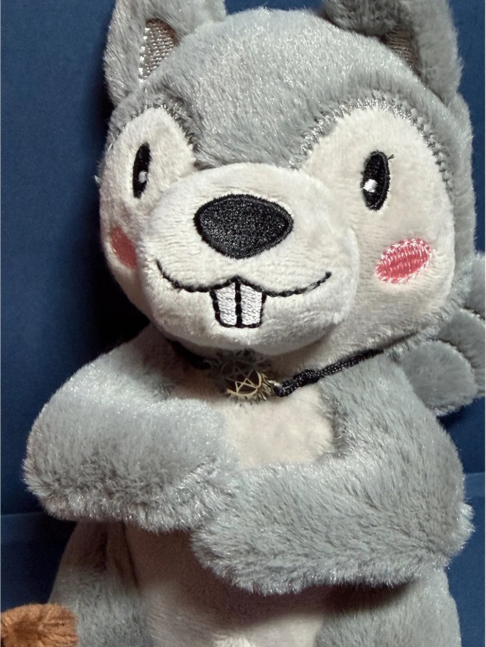 Moose(Sam) & Squirrel(Dean) plushies with antiposession bracelet & keychain.